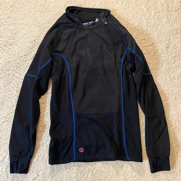Freeze Out Thermal Black Long Sleeve Shirt Size Small - Picture 1 of 9